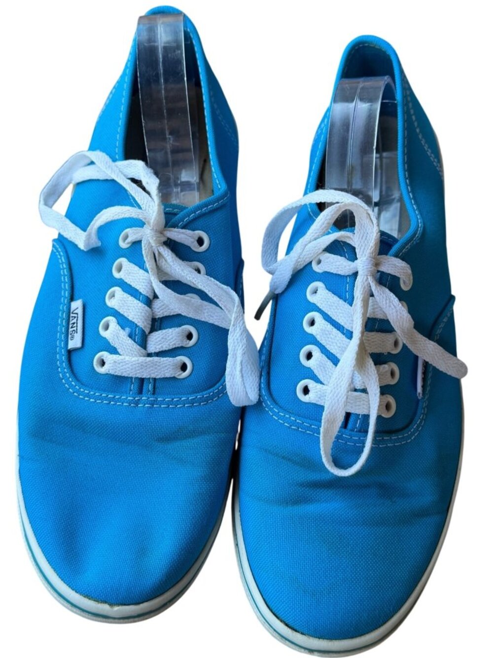 Vans Off The Wall Turquoise Blue Casual Canvas Sneakers Unisex 7.5 Men/9 Women
